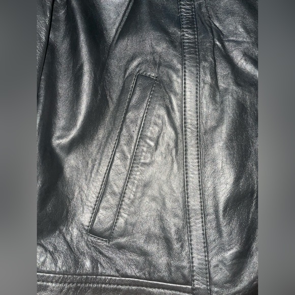 MICHAEL Michael Kors Leather Moto Jacket - Picture 7 of 15
